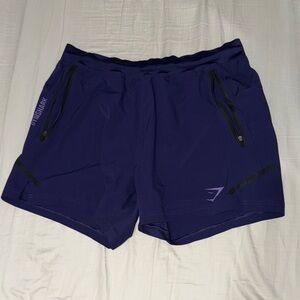 Gymshark Men's Dark Blue Athletic Shorts